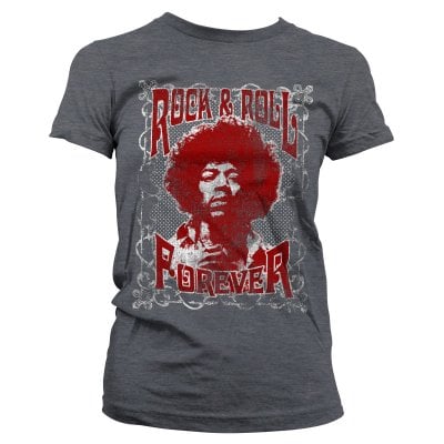 Jimi Hendrix - Rock 'n Roll Forever Girly T-shirt 1