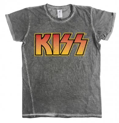 KISS Distressed Logotype Urban T-Shirt 1