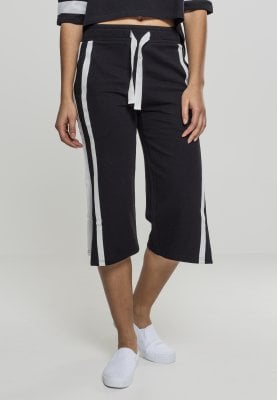 Knee-length at trousers with stripes ladies 1