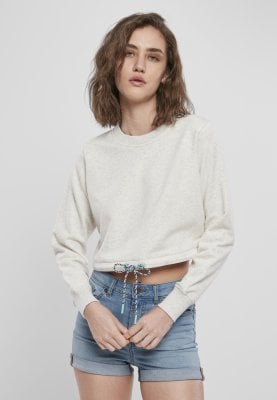 Short sweatshirt in oversize model front
