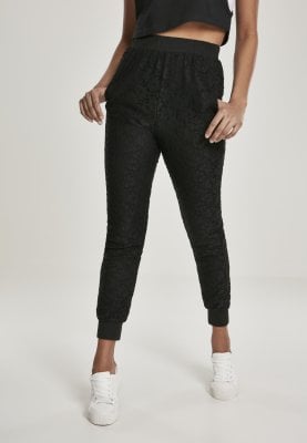 Black jogging trousers with lace lady 12