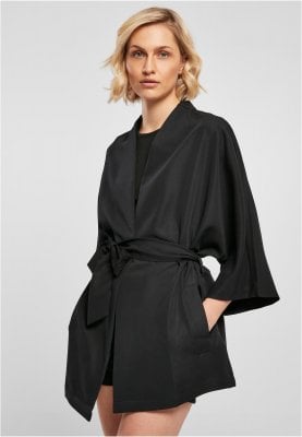 Ladies Viscose Twill Kimono Coat 1