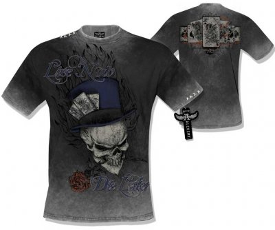 Live now die later Alchemy t-shirt