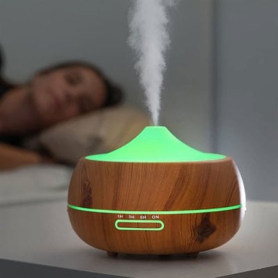 Humidifier with LED lighting