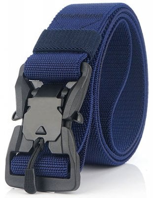 Magnetic belt with stretch blue