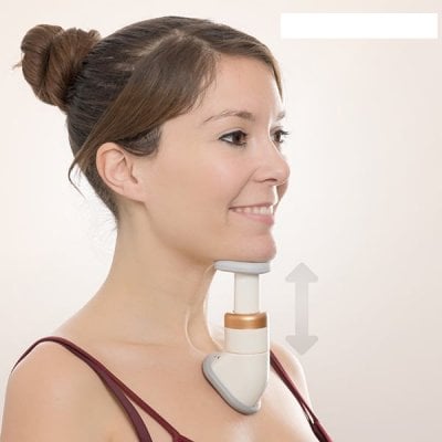 Double chin massage device