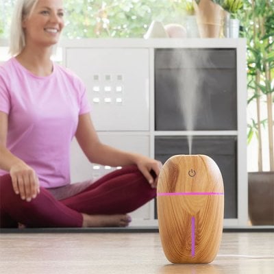 Mini Humidifier and Scent Honey Pine pink