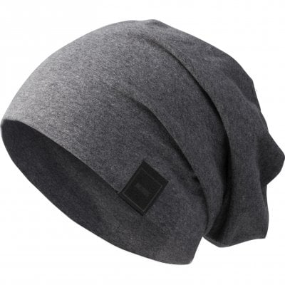 Beanie long and thin heather charcoal
