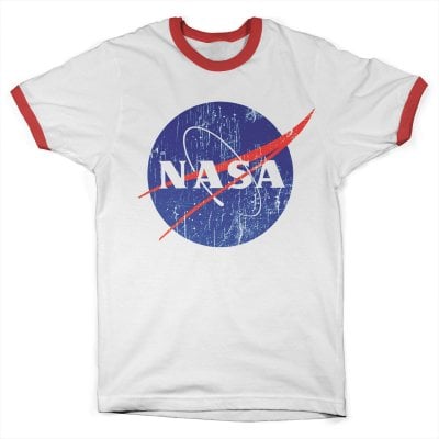 NASA washed logo ringer T-shirt 1