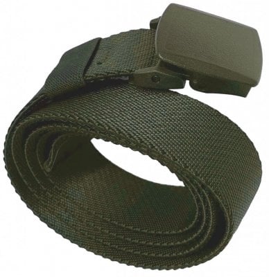 Olive stretch belt with quick release