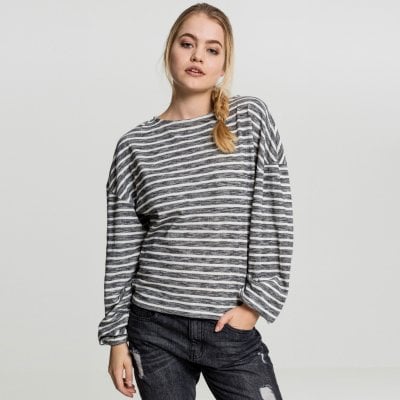 oversize stripe pullover