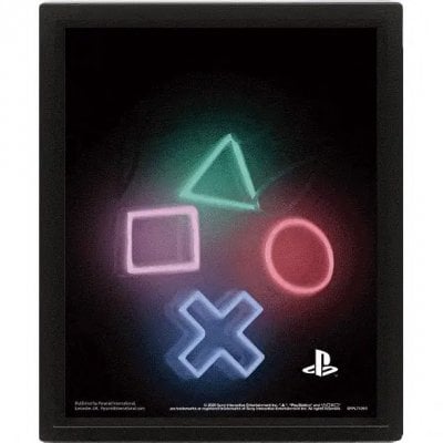 Playstation - 3D poster with frame
