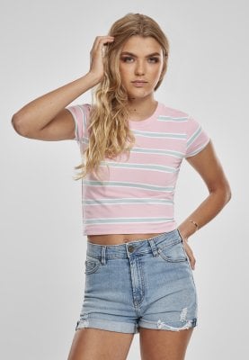 Striped top pink