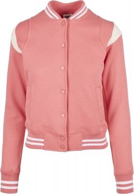 Pink baseball jacket women 1