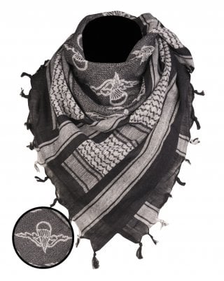 Shemagh paratrooper black/white