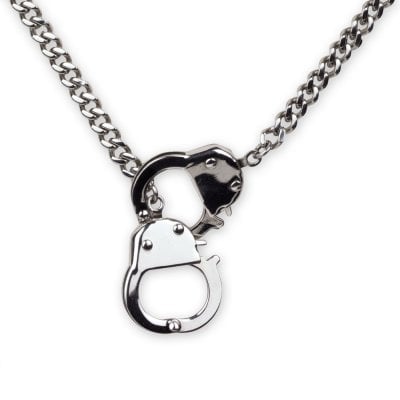 Necklace with handcuffs