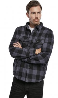 Shirt jacket men black/grey