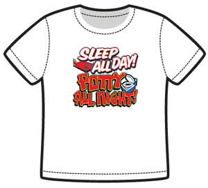 sleep all day t-shirt barn