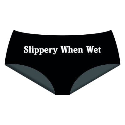Hipsters med trycket  Slippery When Wet