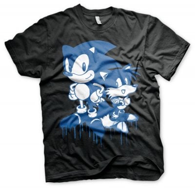 Sonic and Tails Sprayed Tee 1