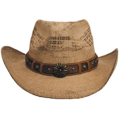 Straw hat with band
