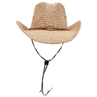 Straw hat with hat string 1