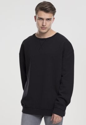 Black oversized sweatshirt open edge 1