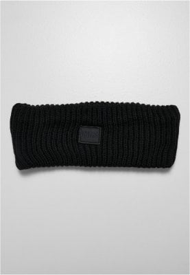 Black knitted headband