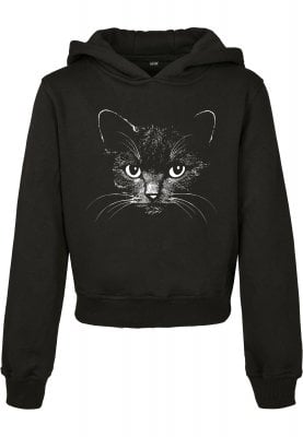 Black hoodie for children with cat 1