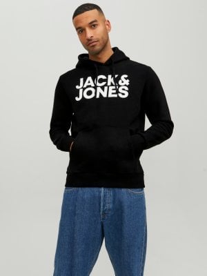 Black Jack and Jones logo hoodie men 1