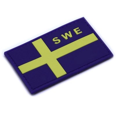 Swedish flag SWE PVC patch