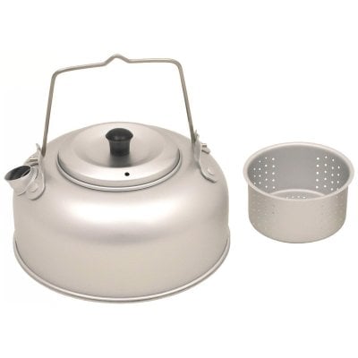 Teapot with tea strainer - aluminum - 950 ml 1