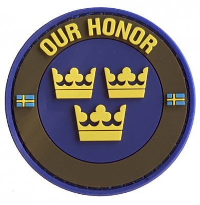 Three Kronor 3D PVC patch - Army green 1