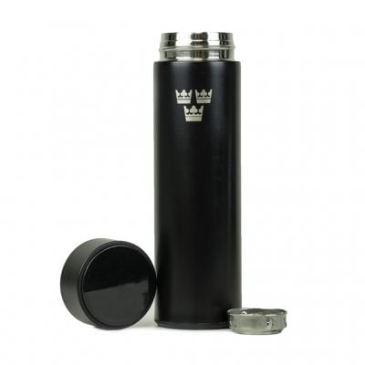 Royal crowns thermos with smart LED - black 0