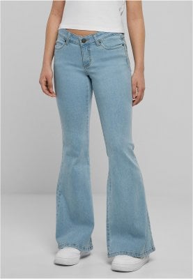 Women's flared jeans with a low waist 1