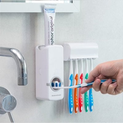 Toothpaste Dispenser and Holder Diseeth InnovaGoods 0