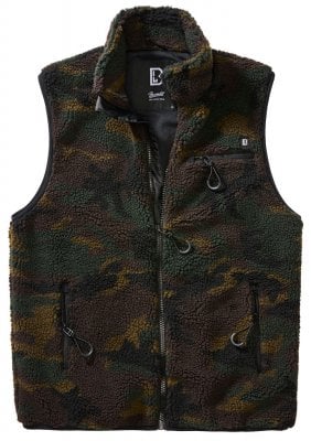 Vest in teddy fleece - woodland 1
