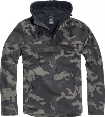 Wind jacket with fleece lining camouflage 1