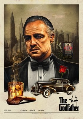 Vintage Godfather Poster 61x91 cm 1