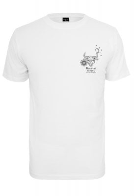 White t-shirt with the zodiac sign Taurus 1