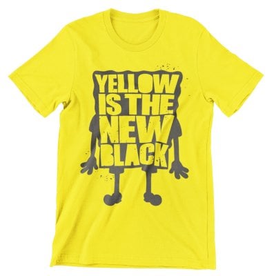 Yellow Is The New Black Kids T-Shirt 1