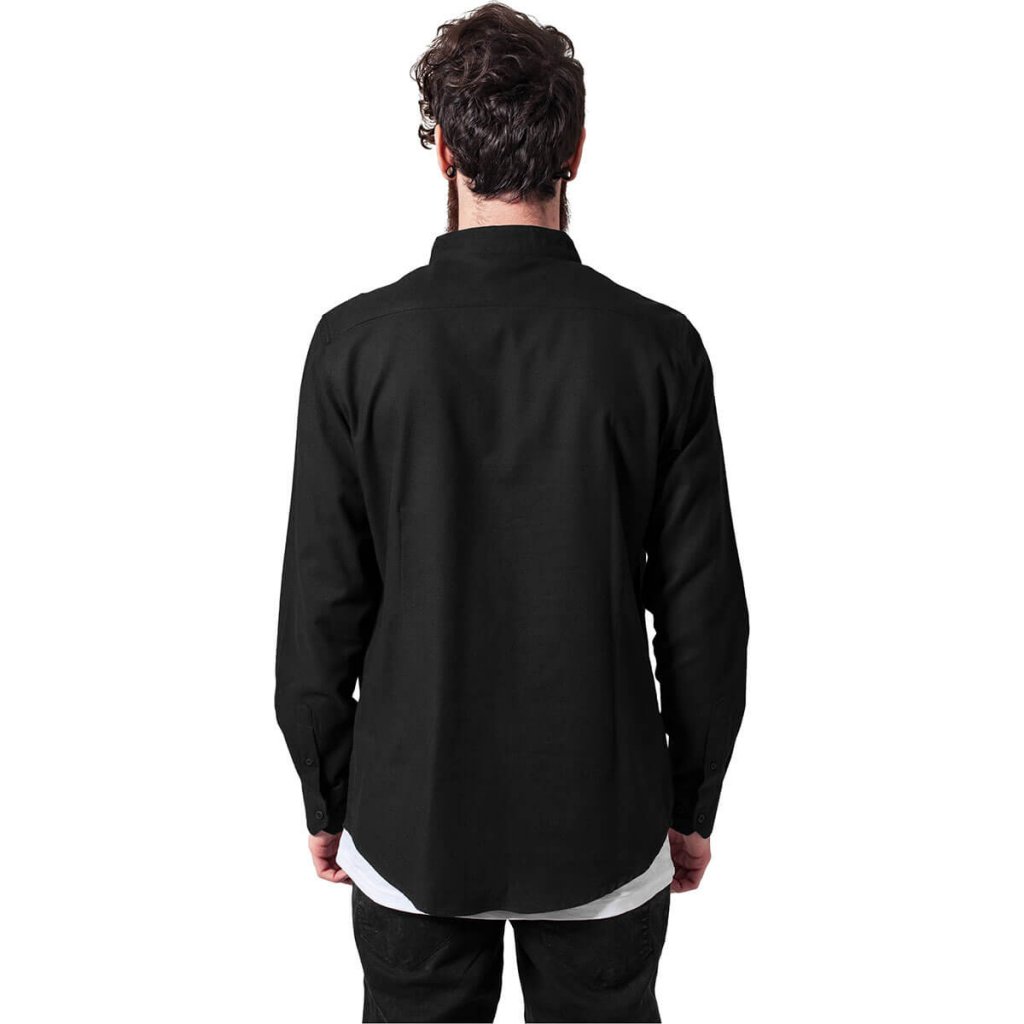 Low collar flanellskjorta - Shirts - Oddsailor.com